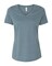 BELLA + CANVAS® Women's Relaxed Heather CVC V-Neck Short Sleeve T-Shirt - 6405CVC